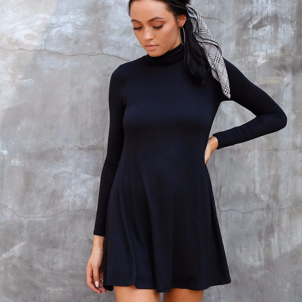 Lulus Black Sway Dress XS